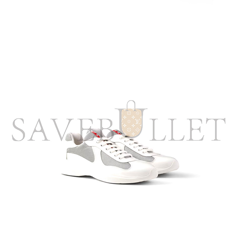 PRADA PATENT LEATHER AND TECHNICAL FABRIC PRADA AMERICA'S CUP SNEAKERS 4E3400